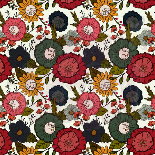 CAT NAP MOODS FLORAL SEAMLESS SET