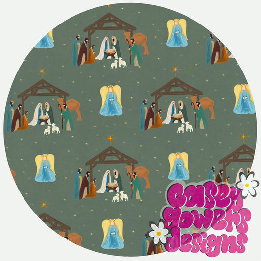 NATIVITY SAGE SEAMLESS