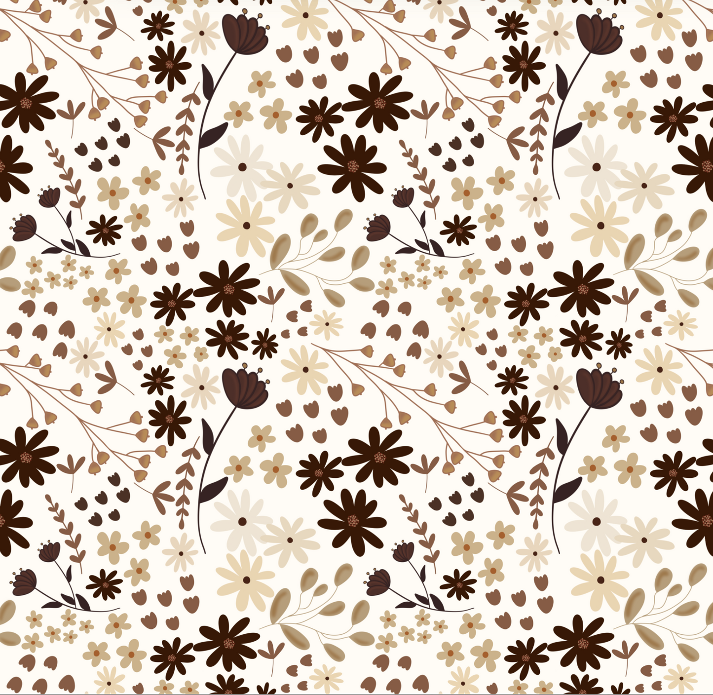 CHOCO FLORAL SEAMLESS