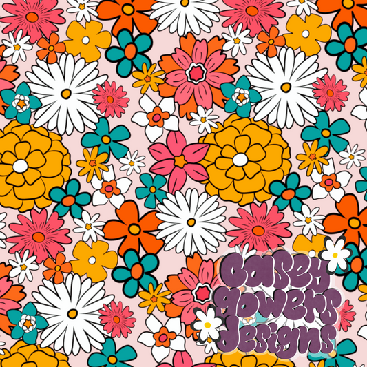 GROOVY FLORAL SEAMLESS