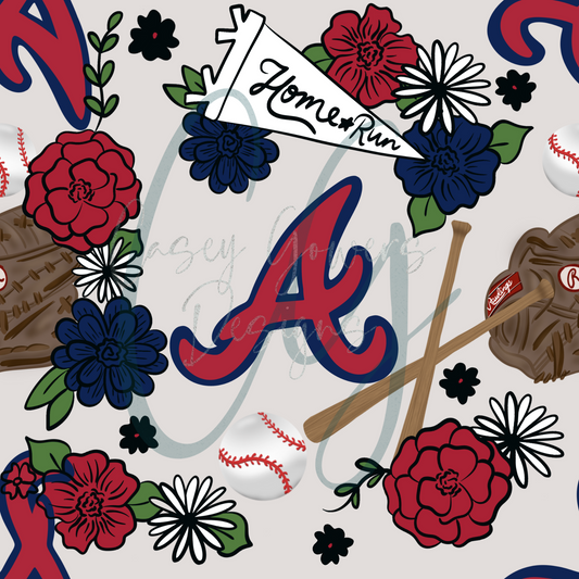 FLORAL BRAVES SEAMLESS