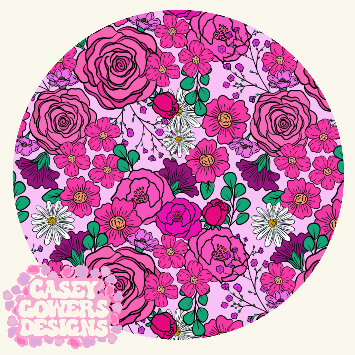 CHEYENNA PINK FLORAL SEAMLESS