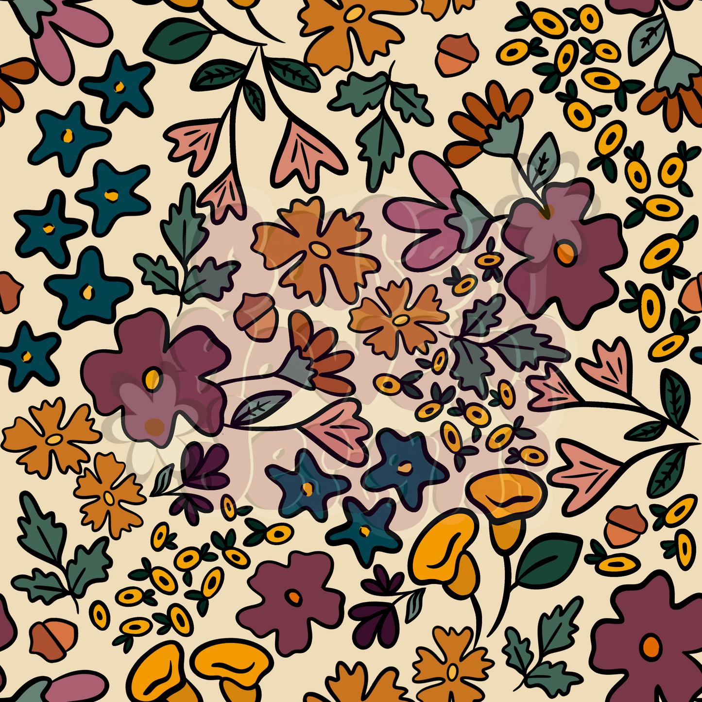 AUTUMN  FLORAL SEAMLESS