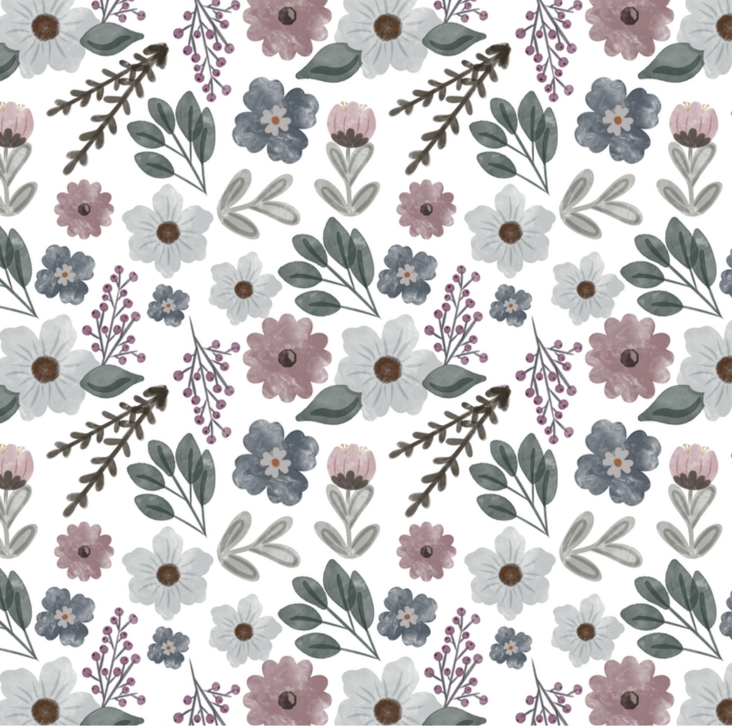 DUSTY FLORAL SEAMLESS