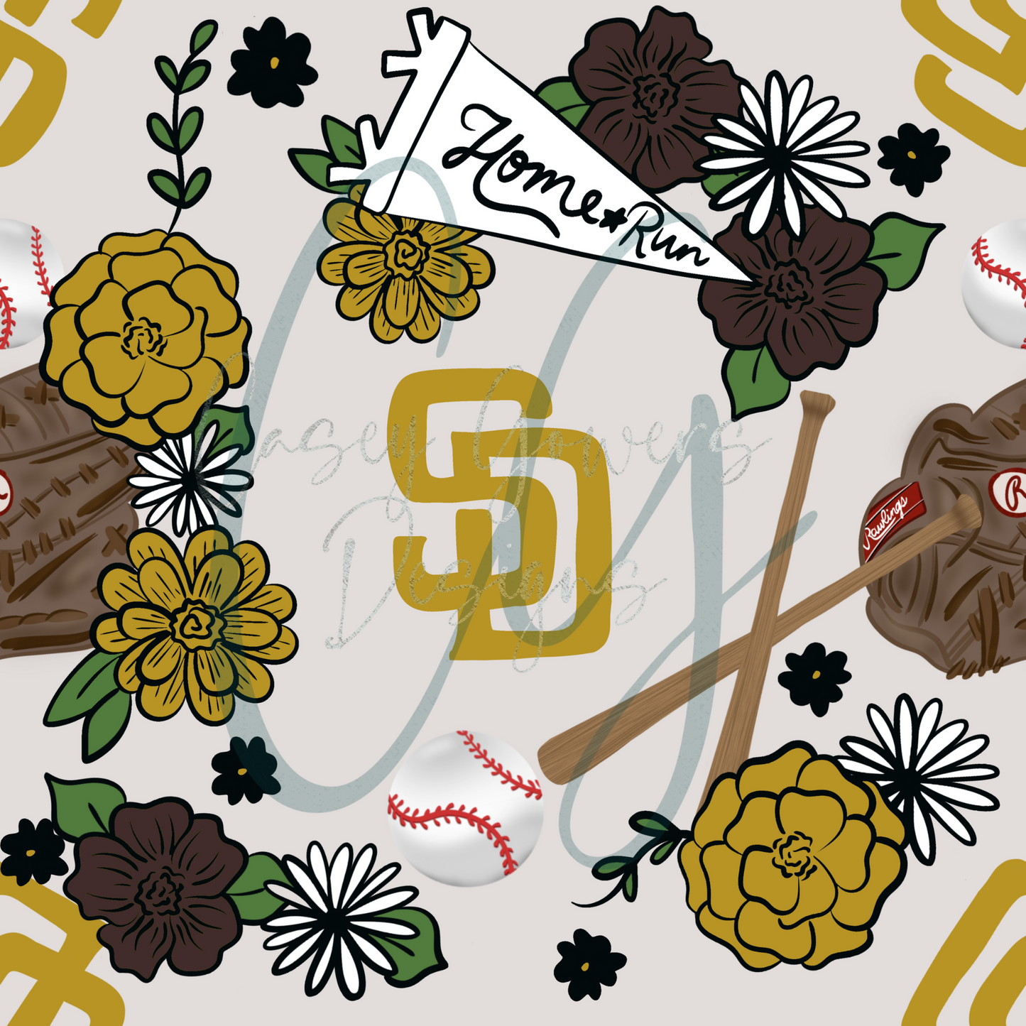 FLORAL PADRES SEAMLESS