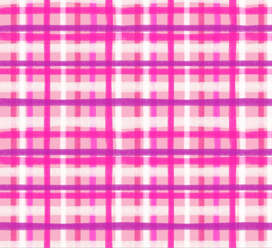 FUSCHIA VALENTINE PLAID SEAMLESS
