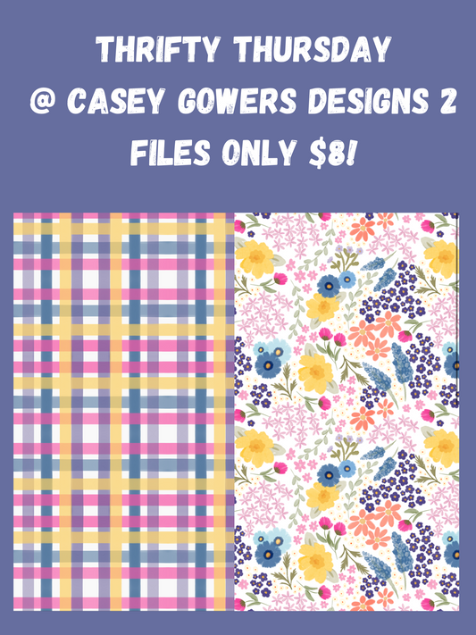 THRIFTY THURSDAY COUNTRY FLORAL AND PLAID