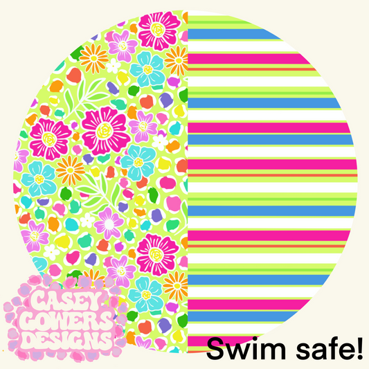 NEON FLORAL SWIM SAFE SEAMLESS SET