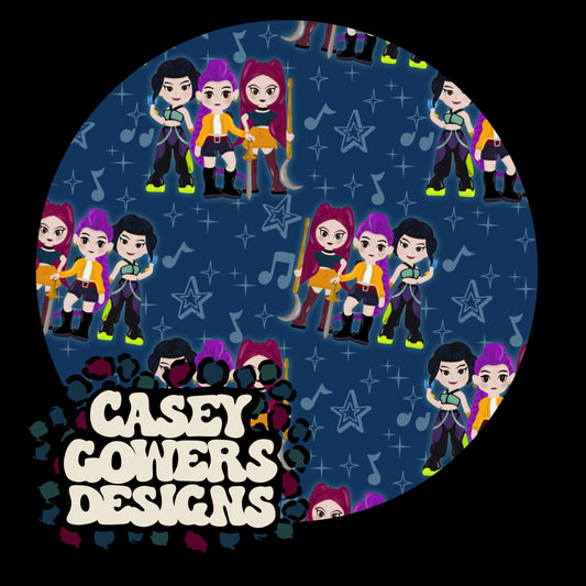 K-POP GIRLS BLUE SEAMLESS