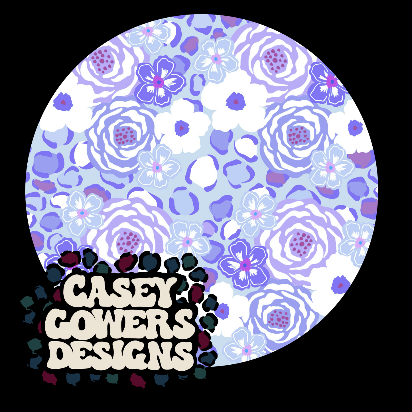 LAVENDER LEOPARD FLORAL