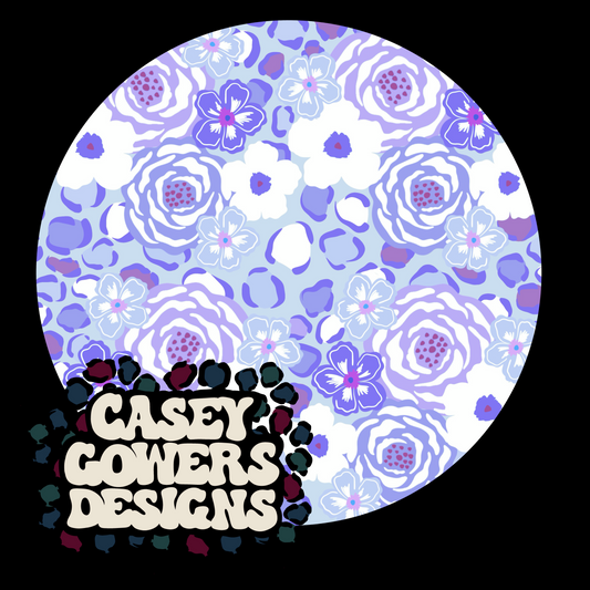 LAVENDER LEOPARD FLORAL