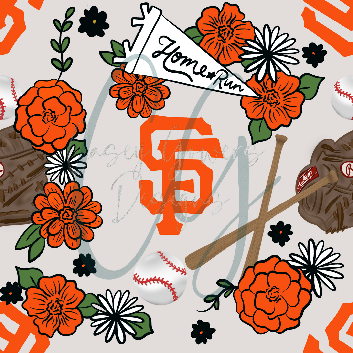 FLORAL GIANTS SEAMLESS