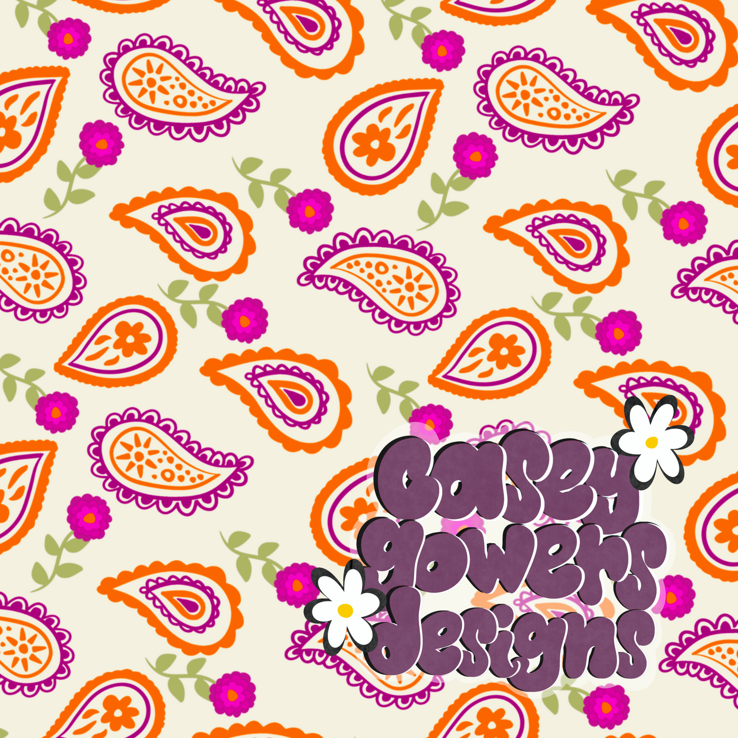 PAISLEY ORANGE