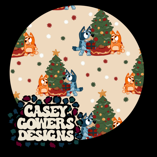 AUSSIE DOGS CHRISTMAS SEAMLESS