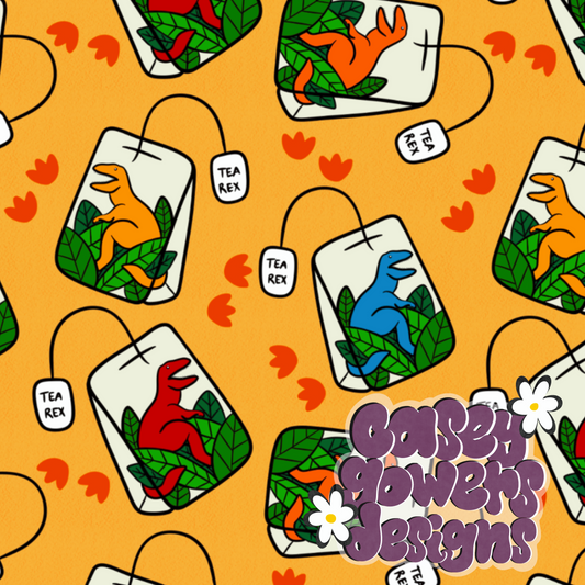 TEA REX ORANGE SEAMLESS