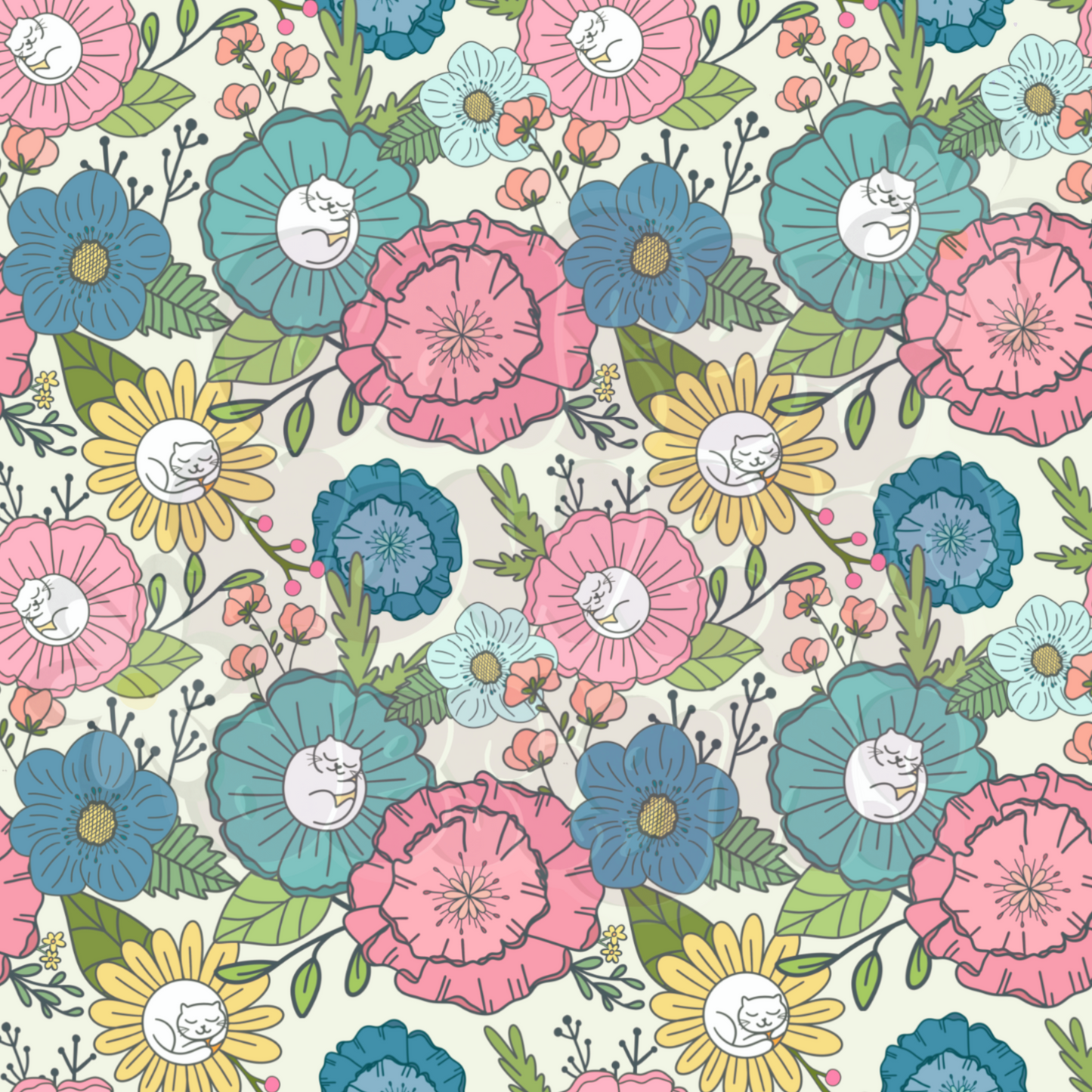 CAT NAP SIMPLY FLORAL SEAMLESS SET