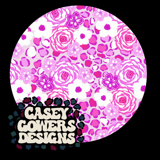 PINK/PURPLE LEOPARD FLORAL