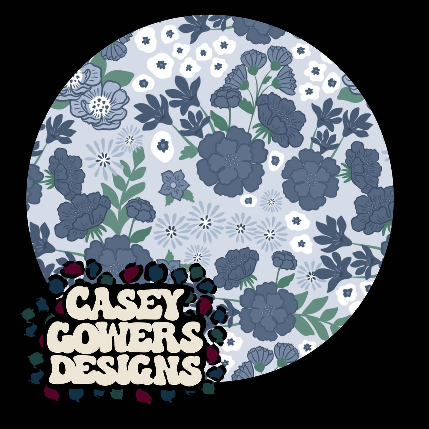 WINTER BLUE FLORALSEAMLESS