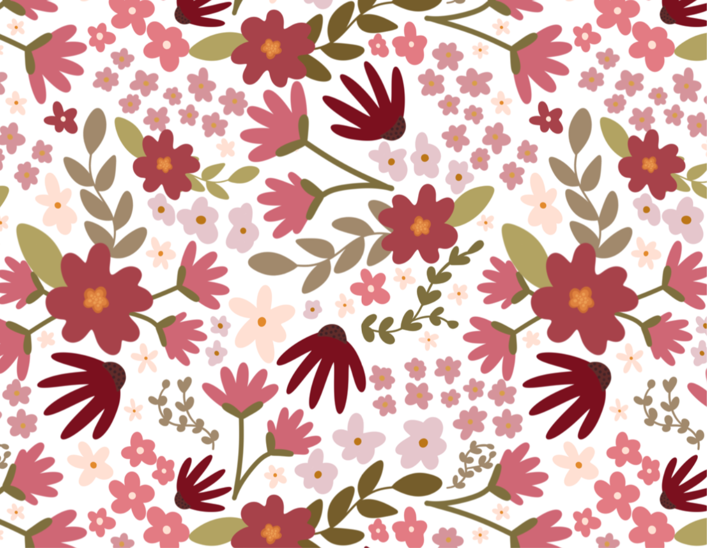 PINKY PRETTY FLORAL SEAMLESS