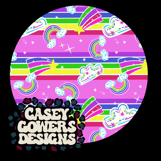 90s RAINBOW PINK SEAMLESS