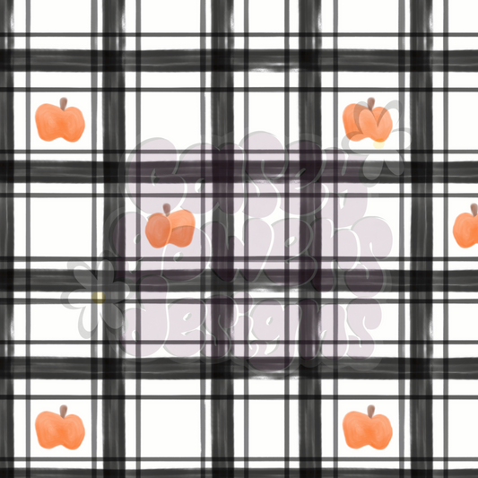 PUMPKIN PLAID SEAMLESS