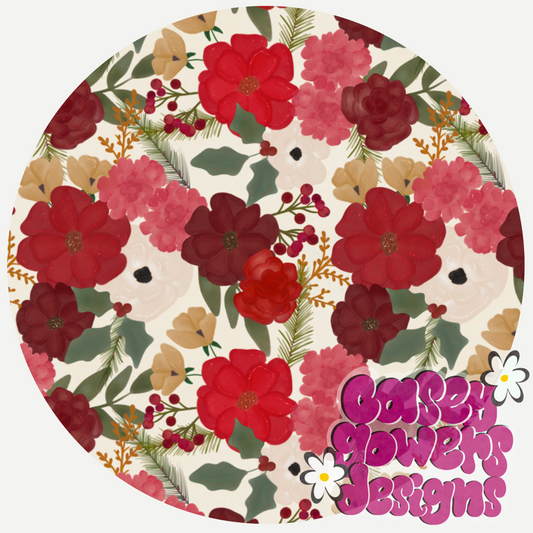 GLITTER HOLIDAY BOUQUET SET SEAMLESS