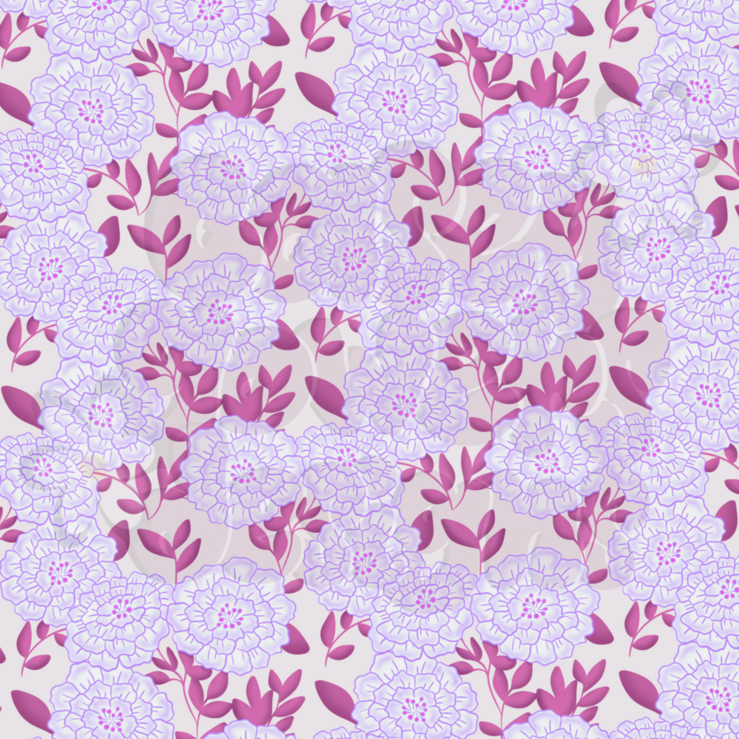 BLOOMIN BLISS LILAC FLORAL SEAMLESS