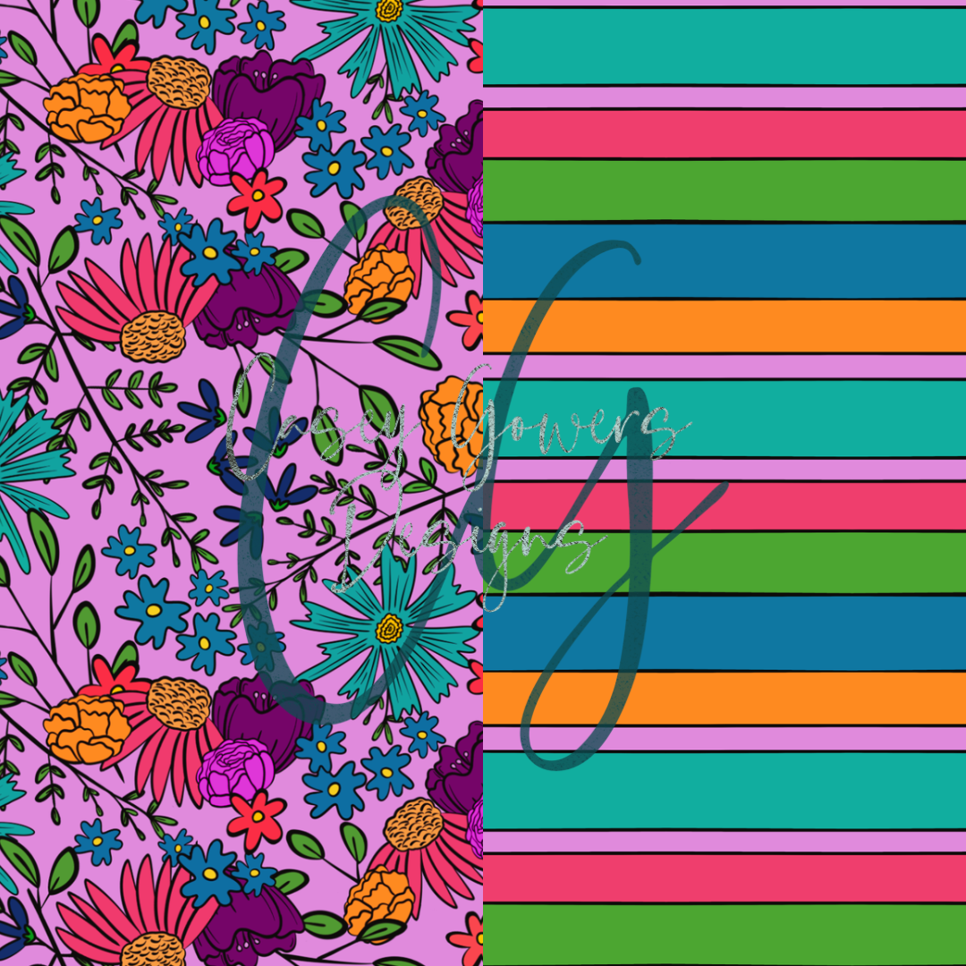 SWIM SAFE FLORAL with coord SEAMLESS