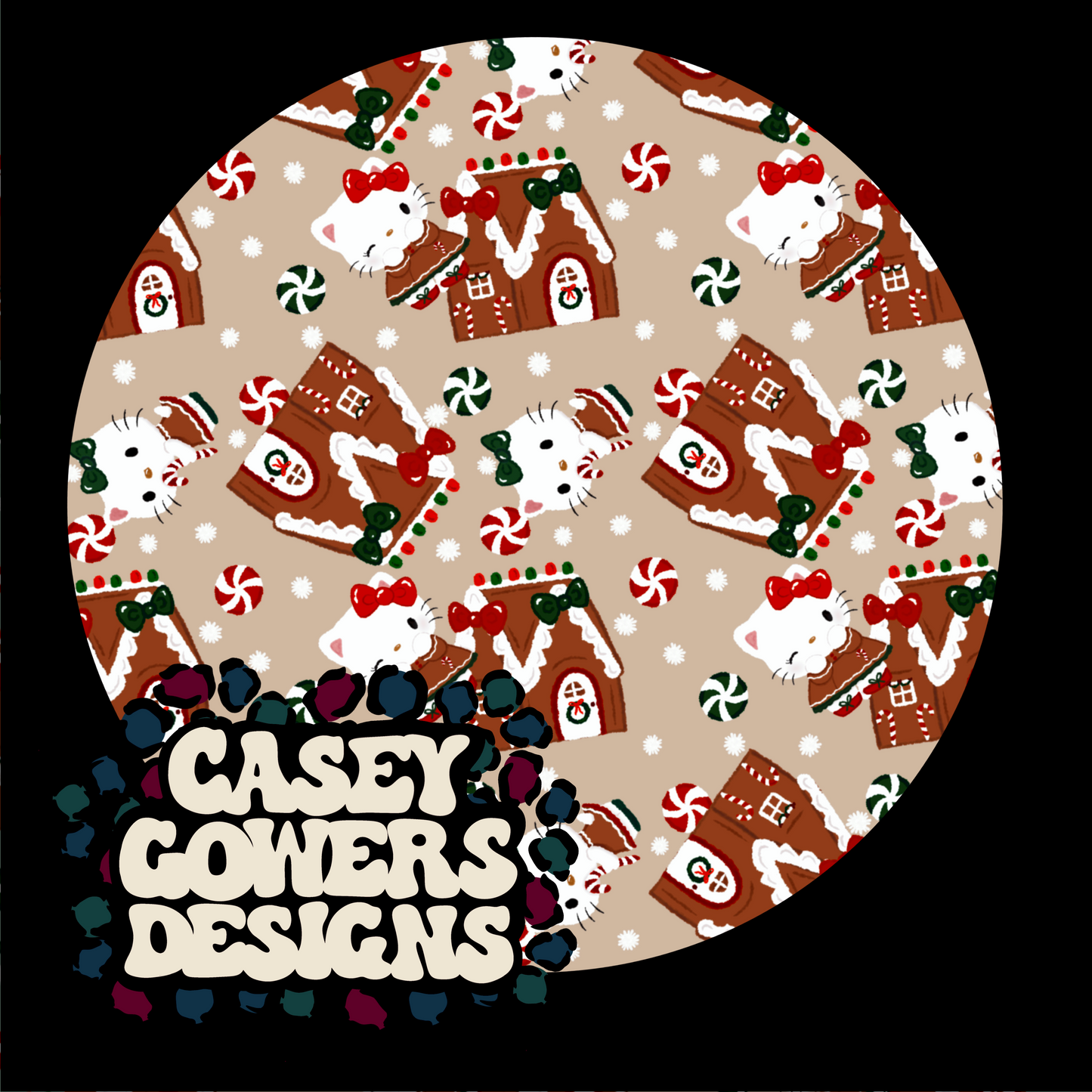 TAN HK GINGERBREAD HOUSE SEAMLESS