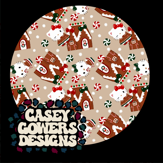 TAN HK GINGERBREAD HOUSE SEAMLESS