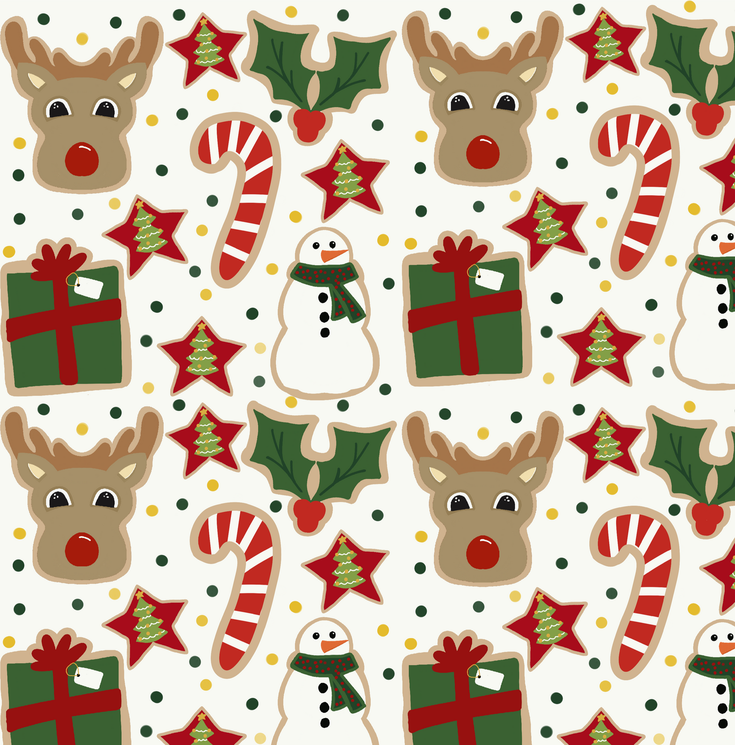 REINDEER COOKIE SEAMLESS