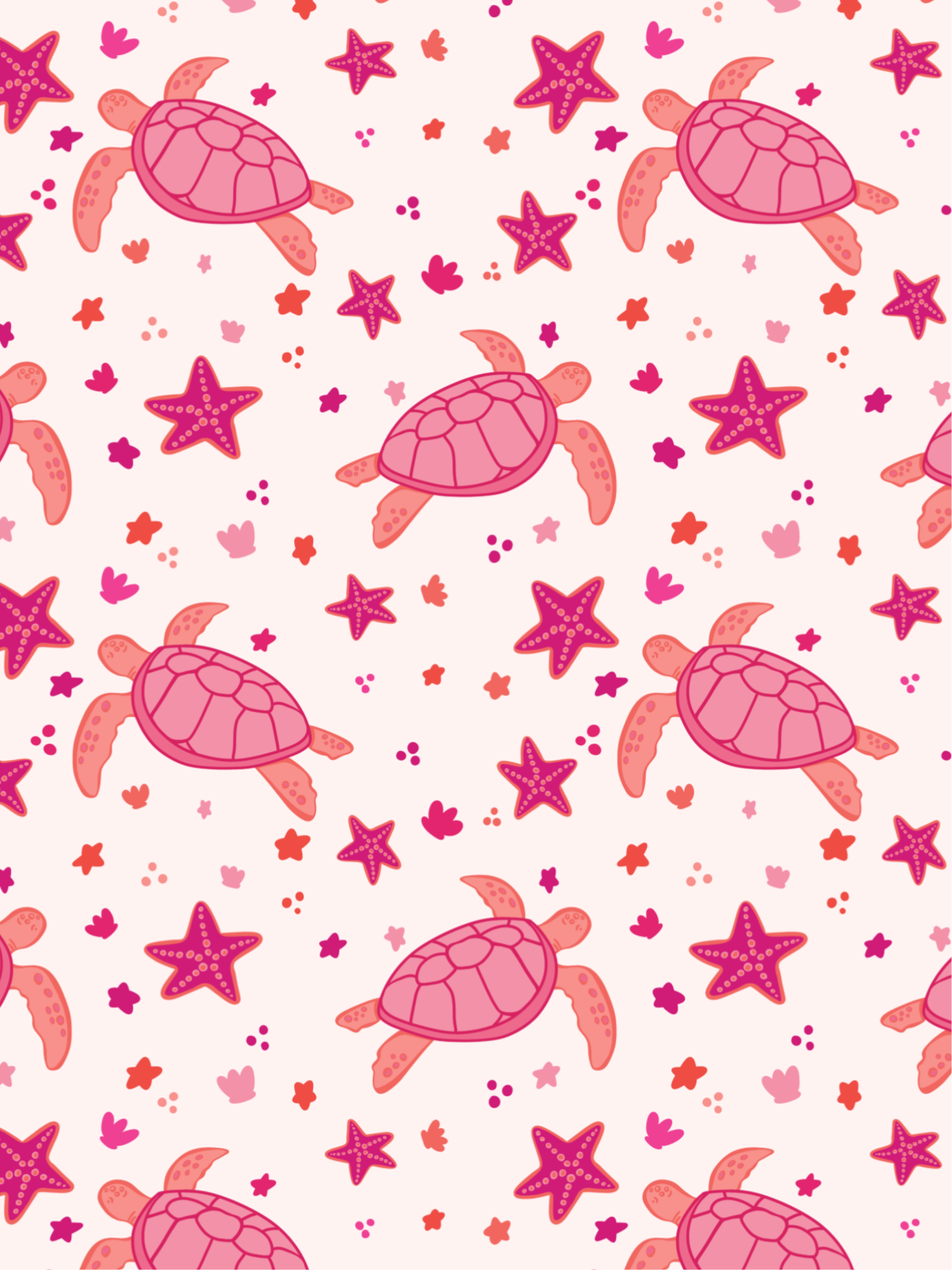 TURTLE PINK SEAMLESS