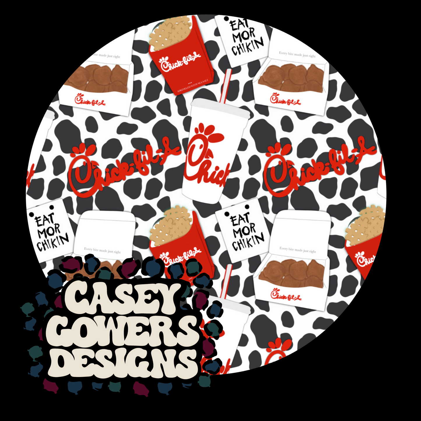 EAT MORE CHICKEN SEAMLESS