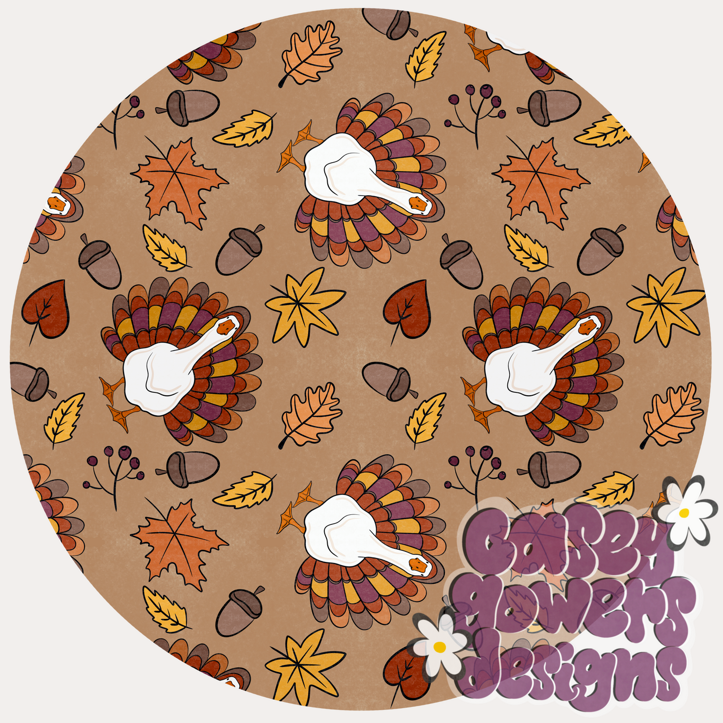 THANKSGIVING GOOSE SEAMLESS