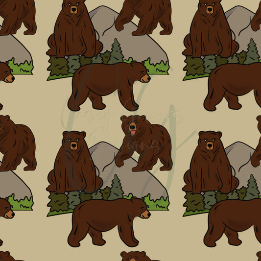 BROWN BEAR SEAMLESS